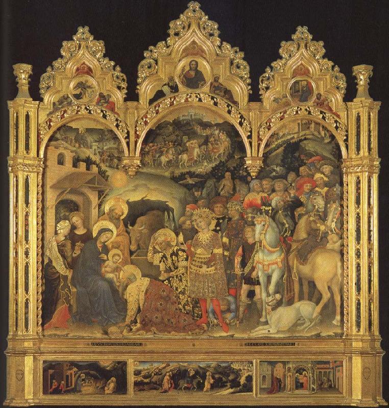 Gentile da Fabriano Adoration of the Magi oil painting image